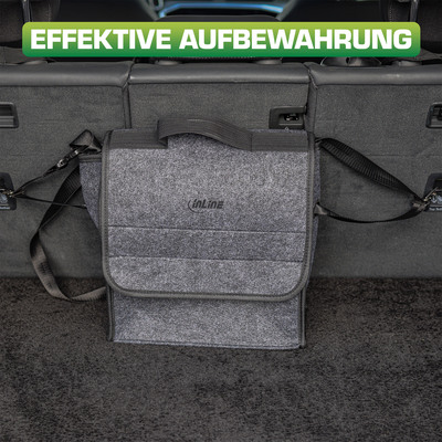 InLine® Aufbewahrungstasche für EV Autoladekabel, bis 7,5m, grau