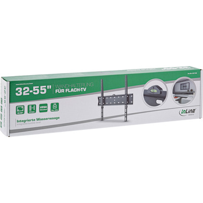 InLine® Basic Wandhalterung, für Flach-TV 81-140cm (32-55), max. 40kg