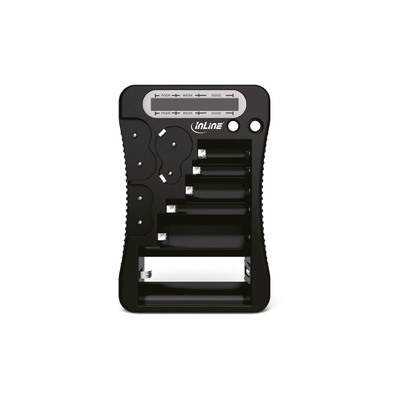 InLine Batterietester mit LCD-Anzeige, für Rund- und Knopfzellen sowie 9V-Block InLine Batterietester mit LCD-Anzeige, für Rund- und Knopfzellen sowie 9V-Block