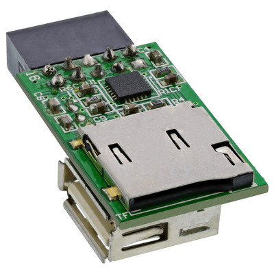 InLine Card Reader, USB 2.0, intern, für MicroSD Karten