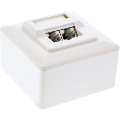 InLine® Cat.5e Anschlussdose, AP/UP 2x RJ45 Buchse, RAL 9010, weiß InLine® Cat.5e Anschlussdose, AP/UP 2x RJ45 Buchse, RAL 9010, weiß