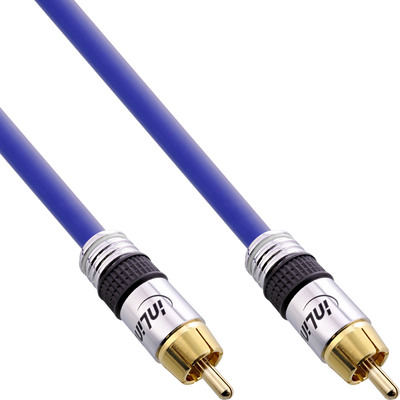InLine® Cinch Kabel AUDIO, PREMIUM, 1x Cinch Stecker / Stecker, 20m