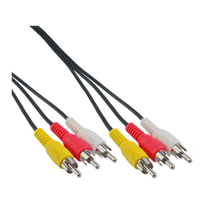 InLine Cinch Kabel, Audio/Video 3x Cinch, Stecker / Stecker, 2m (Produktbild 1)