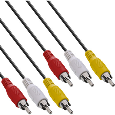 InLine® Cinch Kabel, Audio/Video 3x Cinch, Stecker / Stecker, 2m (Produktbild 1)