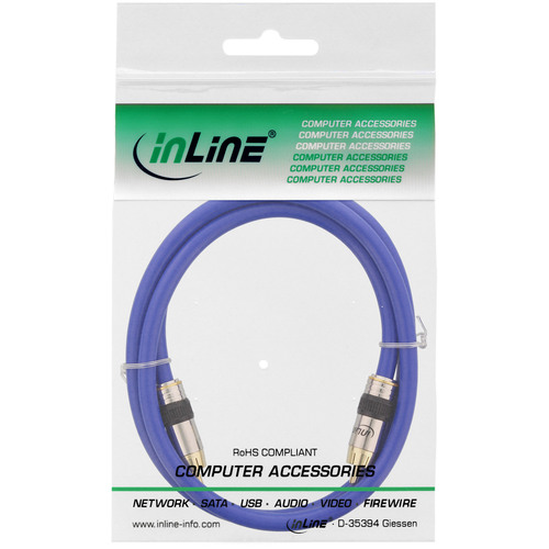 InLine® Cinch Kabel VIDEO & digital AUDIO, PREMIUM, 1x Cinch St / St, 15m