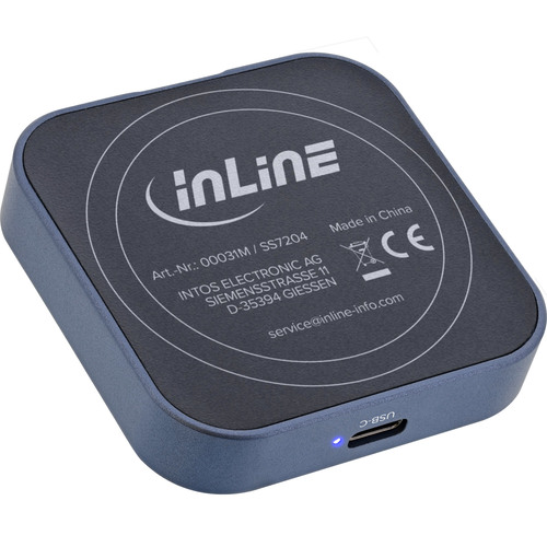 InLine® Clip Case - Magnetisches USB-C Gehäuse für SATA III & NVMe M.2 2230 SSDs
