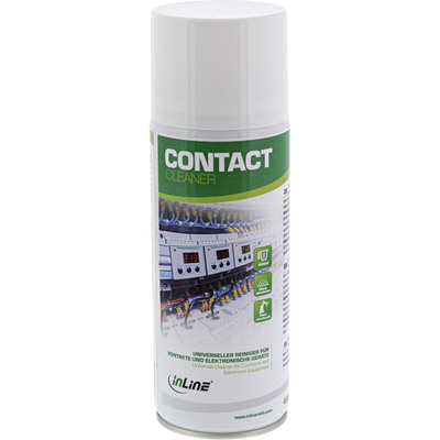 InLine Contact Cleaner, universeller Reiniger für Kontakte und elektronische Geräte, 400ml