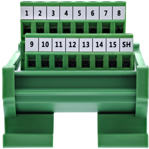 InLine® D-Sub 15 Terminalblock, Buchse, Schraubklemme, für Hutschiene