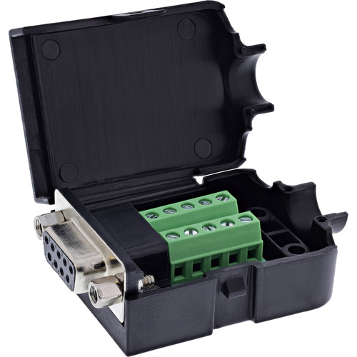 InLine® D-Sub 9 Breakout-Terminalblock, Buchse, Schraubklemme