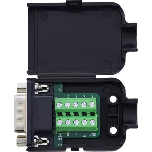 InLine® D-Sub 9 Breakout-Terminalblock, Stecker, Schraubklemme