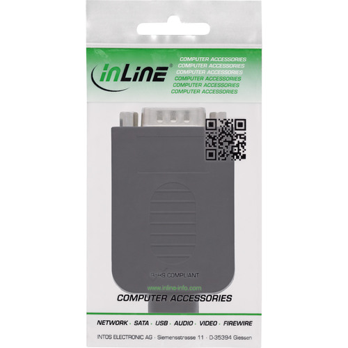 InLine® D-Sub 9 Breakout-Terminalblock, Stecker, Schraubklemme