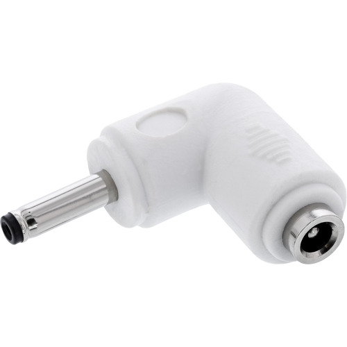 InLine® DC Adapter, 3,5 x 1,35 mm, Stecker/Buchse, gewinkelt, weiß Adapter