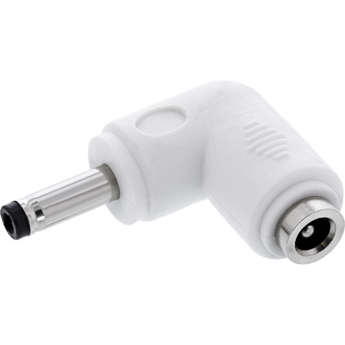 InLine® DC Adapter, 4,0 x 1,7 mm, Stecker/Buchse, gewinkelt, weiß Adapter