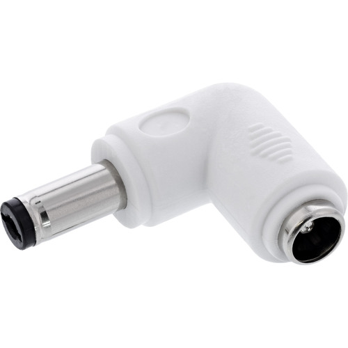 InLine® DC Adapter, 5,5 x 2,1 mm, Stecker/Buchse, gewinkelt, weiß Adapter