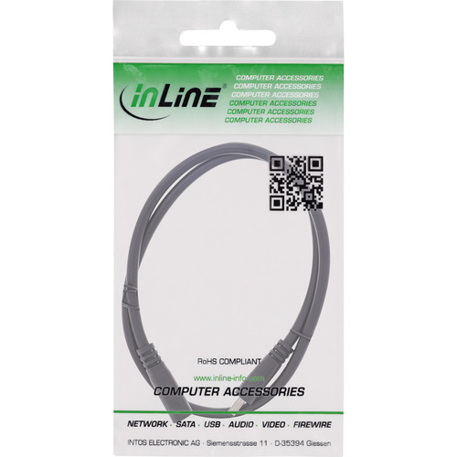 InLine® DC Verlängerungskabel, 3,5 x 1,35 mm, AWG 18, schwarz, 1 m
