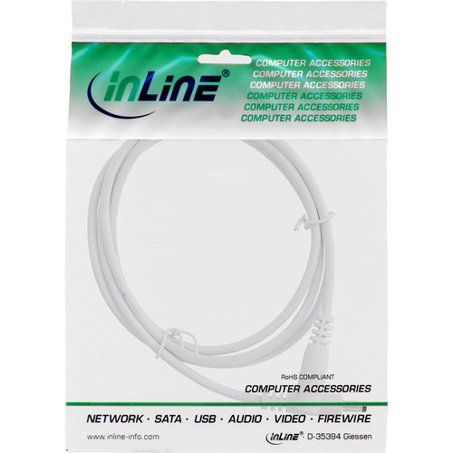 InLine® DC Verlängerungskabel, 4,0 x 1,7 mm, AWG 18, weiß, 2 m