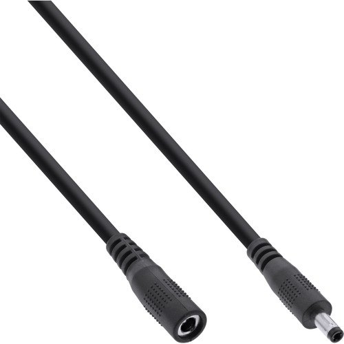 InLine® DC Verlängerungskabel, 4,0 x 1,7 mm, AWG 24, schwarz, 1 m
