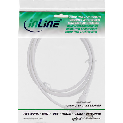 InLine® DC Verlängerungskabel, 5,5 x 2,1 mm, AWG 18, weiß, 0,5 m