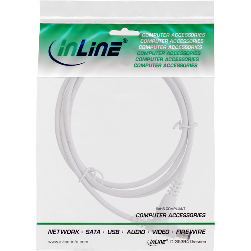 InLine® DC Verlängerungskabel, 5,5 x 2,1 mm, AWG 24, weiß, 1 m