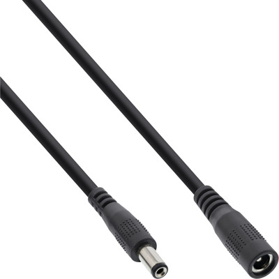 InLine DC Verlängerungskabel, DC Stecker/Buchse 5,5x2,1mm, schwarz, 1m InLine DC Verlängerungskabel, DC Stecker/Buchse 5,5x2,1mm, schwarz, 1m