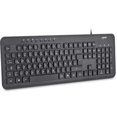 InLine® Design Keyboard, Tastatur, USB-Kabel, DE Layout, schwarz