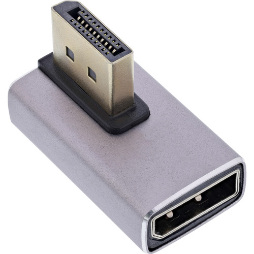 InLine® DisplayPort 1.4 Adapter, DisplayPort St/ Bu, 90° vertikal rechts, 8K