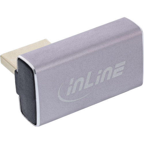 InLine® DisplayPort 1.4 Adapter, DisplayPort St/ Bu, 90° vertikal rechts, 8K