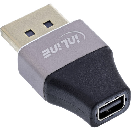 InLine® DisplayPort 1.4 Adapter, DP Stecker / Mini DP Buchse, 8K UHD