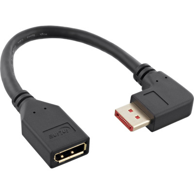 InLine® DisplayPort 1.4 Adapterkabel ST/BU, 8K4K, rechts gewinkelt (Produktbild 1)