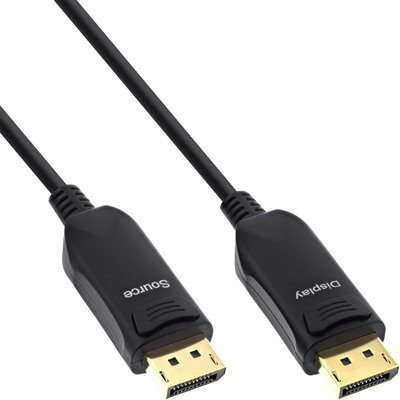 InLine® DisplayPort 1.4 AOC Kabel, 8K4K, schwarz, 10m (Produktbild 1)