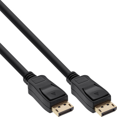 InLine DisplayPort Kabel, schwarz, vergoldete Kontakte, 10m (Produktbild 1)