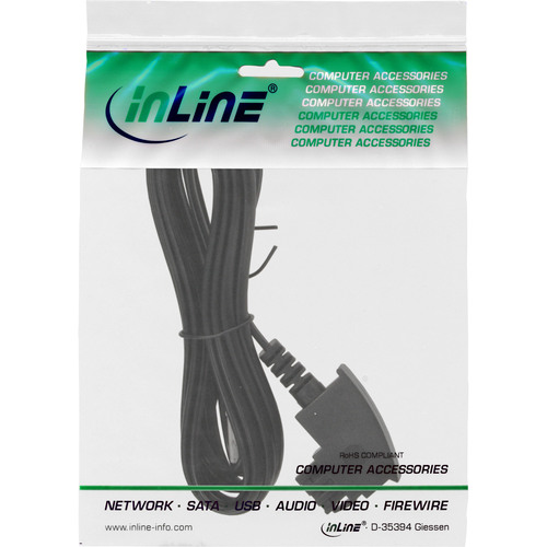 InLine® DSL Kabel, TAE-F Stecker auf RJ45 8P2C, schwarz, 0,5 m