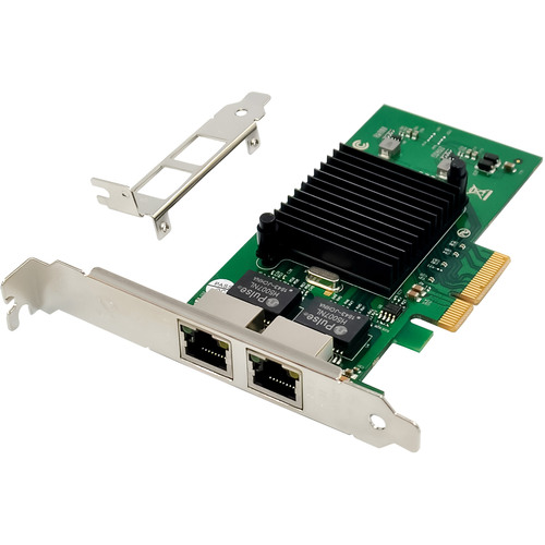 InLine® Dual-Gigabit Netzwerkkarte, 2x RJ45 1 Gb/s, PCIe x4, inkl. Low-Profile