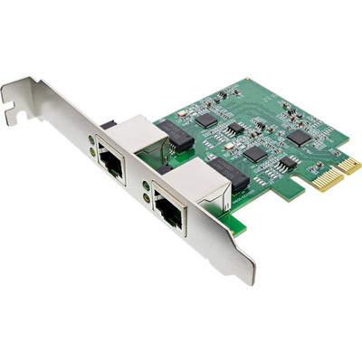InLine® Dual Gigabit Netzwerkkarte, 2x RJ45 2,5Gb/s, PCIe x1, inkl. low profile Slotblech