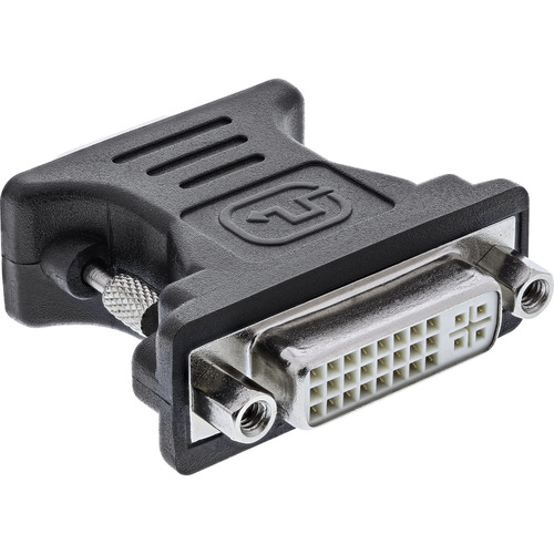 InLine® DVI-A Adapter, analog, 24+5 Buchse auf VGA Stecker, schwarz Adapter