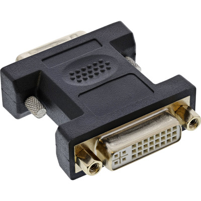 InLine DVI-D Adapter, Digital 24+5 Buchse an DVI-D 24+5 Stecker, verg. Kontakte