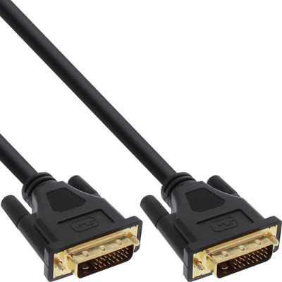 InLine® DVI-D Anschlusskabel Premium, digital 24+1 ST / ST, Dual Link, 10m (Produktbild 1)