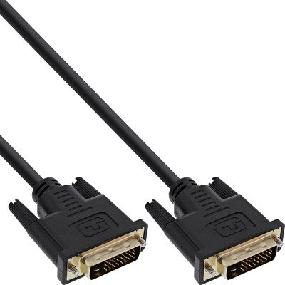 InLine® DVI-D Anschlusskabel Premium, digital 24+1 Stecker / Stecker, Dual Link, 1m (Produktbild 1)