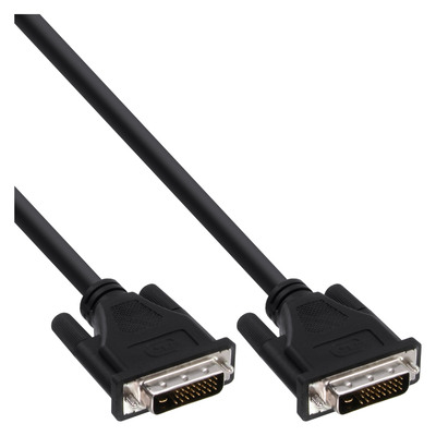 InLine DVI-D Kabel, digital 24+1 Stecker / Stecker, Dual Link, 2m