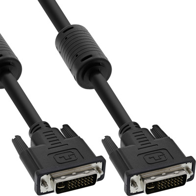 InLine® DVI-I Kabel, digital/analog, 24+5 Stecker / Stecker, Dual Link, 1,8m (Produktbild 1)