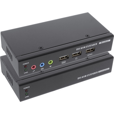 InLine® DVI USB KVM Extender, Verlängerung über UTP, mit Audio, bis 50m (Produktbild 1)