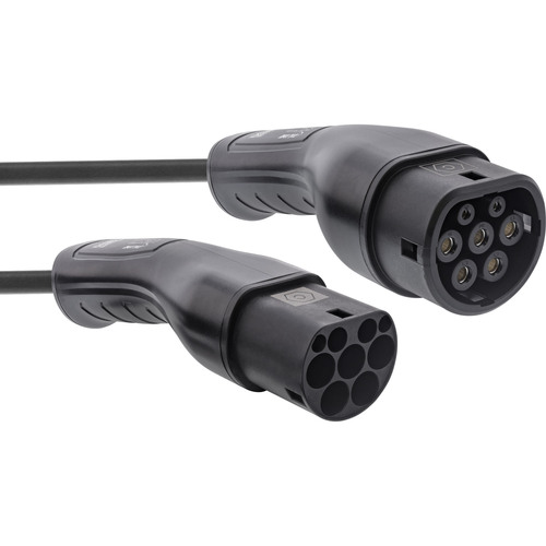 InLine® EV Spiral-Autoladekabel Typ2, 22 kW, 3-phasig, 7,5 m
