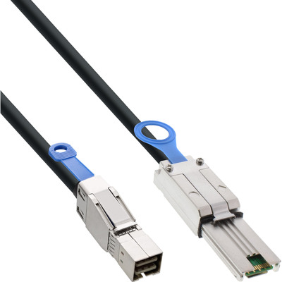 InLine externes Mini SAS HD Kabel, SFF-8644 zu SFF-8088, 6Gb/s, 2m