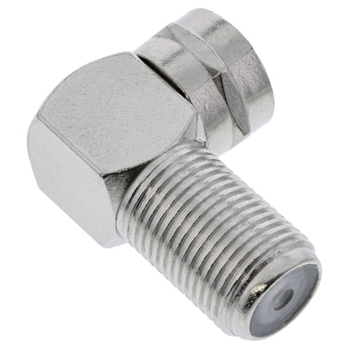 InLine® F-Winkeladapter, F-Stecker / F-Buchse, Metall