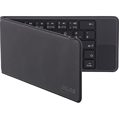 InLine® faltbare Bluetooth Tastatur BT-Pocket, für bis zu 3 Bluetooth-Geräte