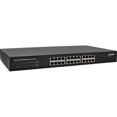InLine Gigabit Netzwerk Switch 24-Port, 1GBit/s, 48,26cm (19), Metall, lüfterlos InLine Gigabit Netzwerk Switch 24-Port, 1GBit/s, 48,26cm (19), Metall, lüfterlos