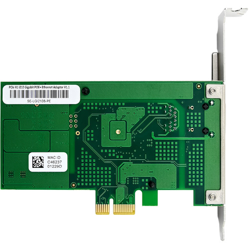 InLine® Gigabit Netzwerkkarte, 1x RJ45 1 Gb/s, PCIe x1, PoE+