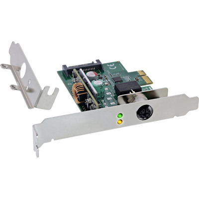 InLine® Gigabit Netzwerkkarte, M12 x-kodiert, PCIe x1, 2.1, PoE+ (Produktbild 1)