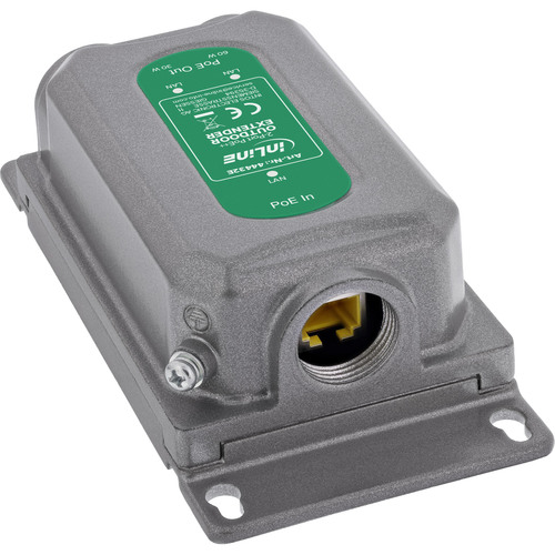 InLine® Gigabit PoE Extender, 90 W, 2 Port, IP67, IEEE 802.3bt