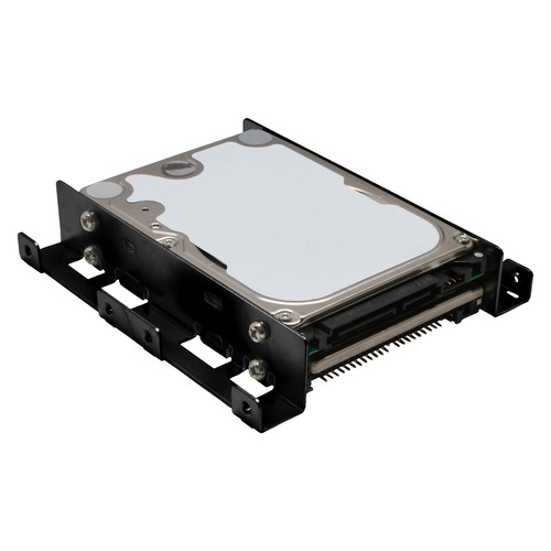 InLine® HDD/SSD Einbauschienen, 2x 6,35cm (2,5) zu 8,89cm (3,5), schwarz